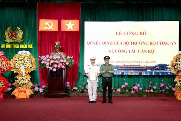 Đại tá Nguyễn Hữu Thiên giữ chức vụ Phó Giám đốc Công an tỉnh TT-Huế