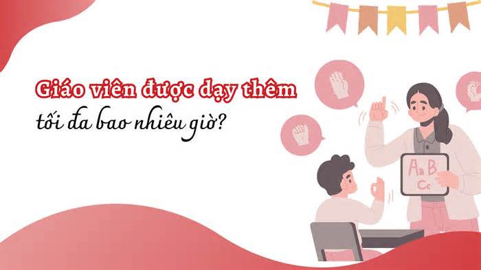 Giáo viên được dạy thêm tối đa bao nhiêu giờ?