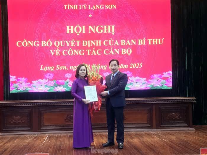 Chuẩn y bà Đoàn Thị Hậu làm Phó Bí thư Tỉnh ủy Lạng Sơn