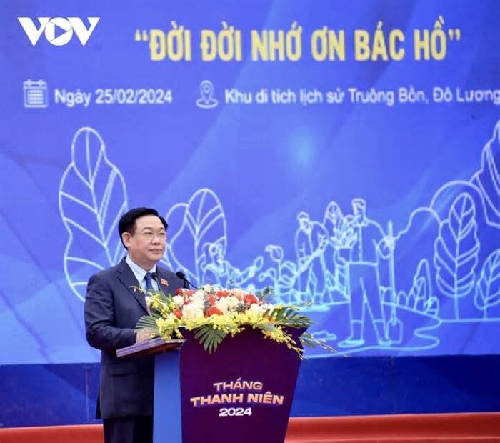 Chủ tịch Quốc hội dự Lễ khởi động Tháng Thanh niên năm 2024 và Tết trồng cây