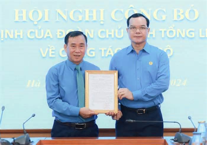 Tổng liên đoàn lao động Việt Nam bổ nhiệm tân trưởng Ban Tài chính