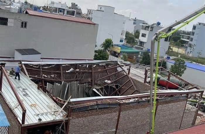 Sập mái nhà ở Thái Bình, có người tử vong, nhiều người mắc kẹt