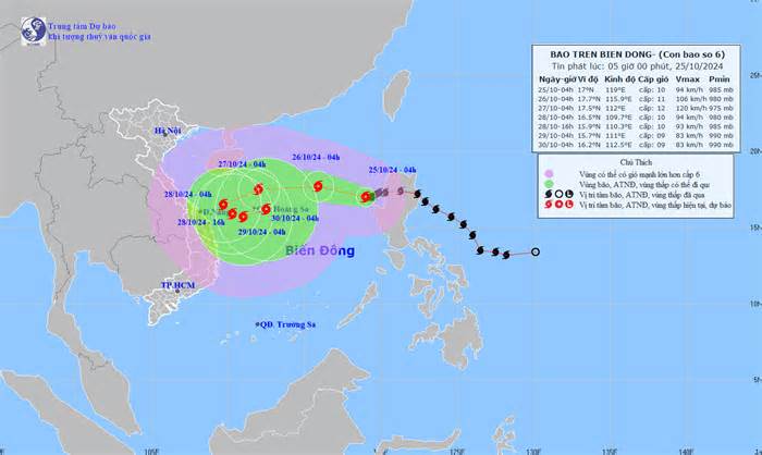 Bão Trà Mi tăng cấp trở lại, dự báo hướng di chuyển rất 'dị'