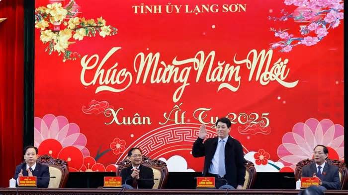 Chủ tịch nước Lương Cường thăm và làm việc với Tỉnh ủy Lạng Sơn