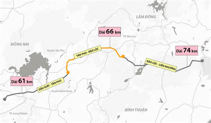 Bình Thuận đề xuất làm đường kết nối cao tốc Dầu Giây – Tân Phú