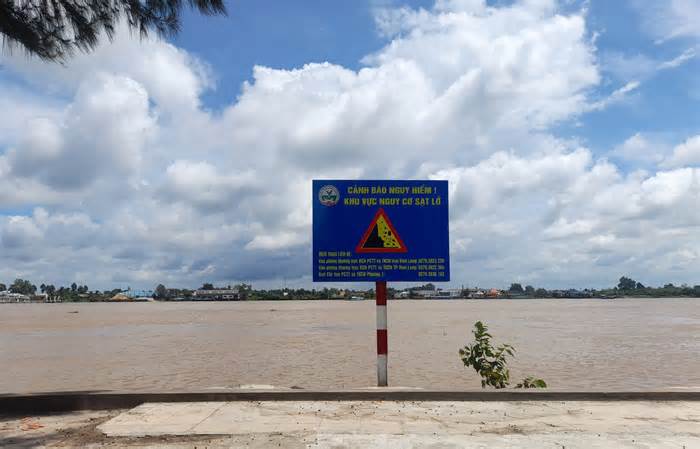 Vĩnh Long: Gần 600 tỷ đồng làm dự án khẩn cấp kè sông Cổ Chiên