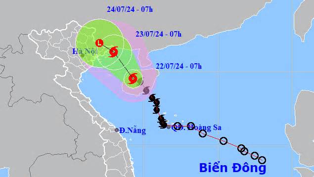 Bão số 2 sắp vào vịnh Bắc Bộ, hướng vào Quảng Ninh - Hải Phòng