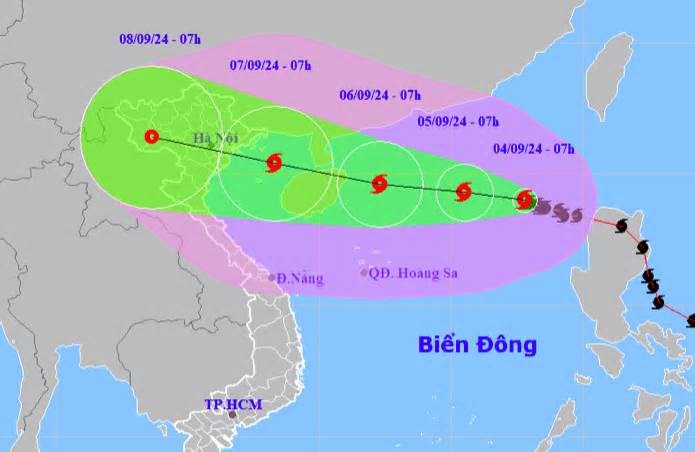 Bão Yagi mạnh lên cấp 11