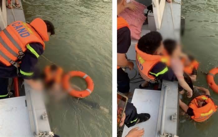 Cảnh sát cứu nam thanh niên 20 tuổi nhảy cầu Long Biên