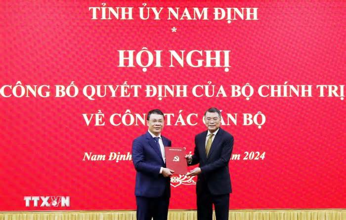 Ông Đặng Khánh Toàn giữ chức Bí thư Tỉnh ủy Nam Định