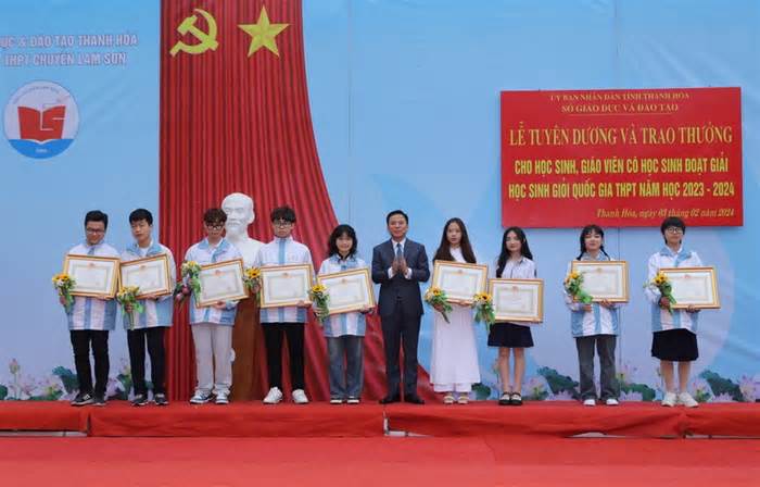 Thanh Hóa tuyên dương 84 học sinh đạt giải kỳ thi học sinh giỏi quốc gia