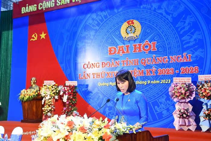 Khai mạc phiên thứ nhất Đại hội Công đoàn tỉnh Quảng Ngãi 2023–2028
