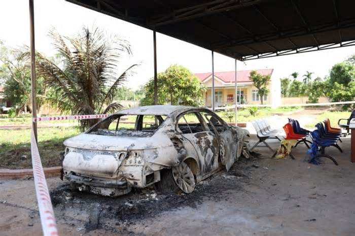 Cận cảnh hiện trường vụ tấn công trụ sở Ủy ban Nhân dân xã ở Đắk Lắk