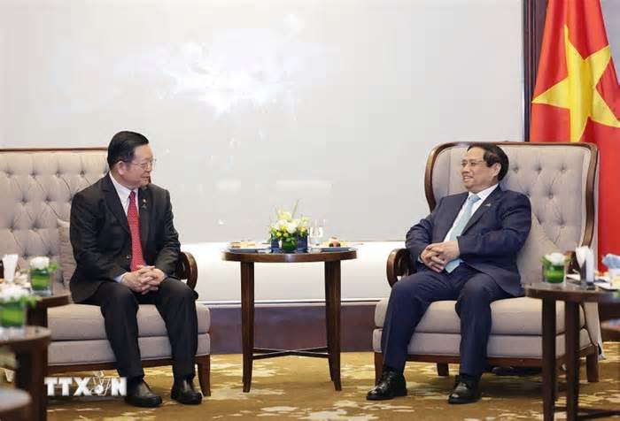 Thủ tướng Chính phủ Phạm Minh Chính tiếp Tổng thư ký ASEAN Kao Kim Hourn