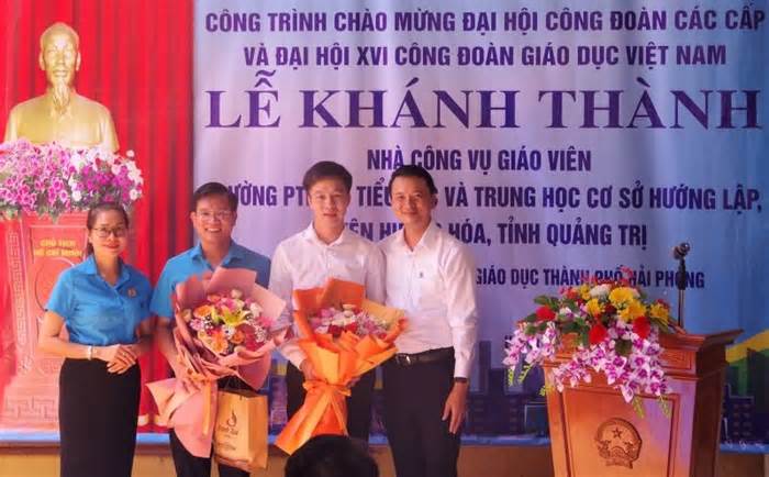 Khánh thành nhà công vụ cho giáo viên ở miền núi tỉnh Quảng Trị