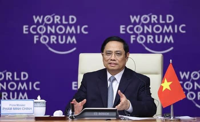Thủ tướng Phạm Minh Chính dự hội nghị các nhà tiên phong của WEF tại Trung Quốc