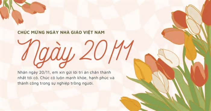 Lời chúc 20/11 hay và ý nghĩa dành cho cô giáo