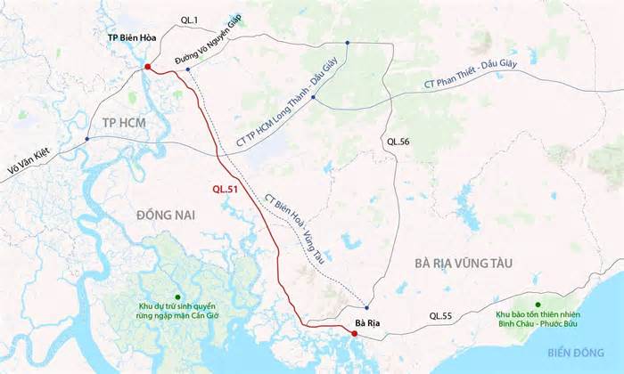 Hoàn thành sửa chữa đoạn quốc lộ 51 dày đặc hư hỏng