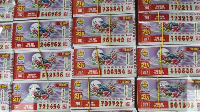 Kết quả xổ số hôm nay ngày 25.7: TPHCM, Long An, Bình Phước, Hậu Giang