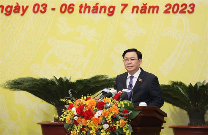 Chủ tịch Quốc hội Vương Đình Huệ: Hà Nội là điển hình trong hoạt động của HĐND tỉnh, thành phố