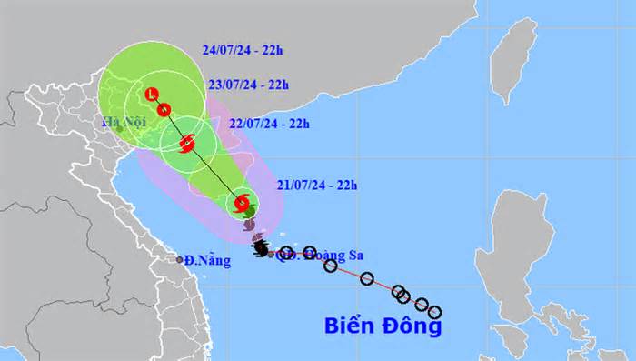 Bão số 2 tăng cấp, đêm nay Bắc Bộ mưa to