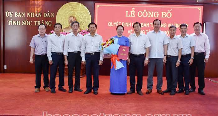 Luân chuyển nữ Phó Chủ tịch tỉnh Sóc Trăng làm Bí thư Thị ủy
