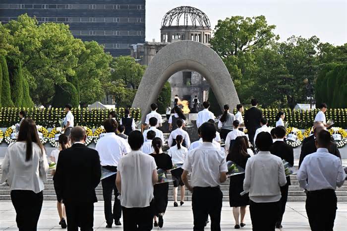 Nhật Bản tưởng niệm 79 năm vụ ném bom nguyên tử xuống Hiroshima