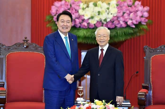 Thủ tướng Hàn Quốc dẫn đầu đoàn dự lễ tang Tổng bí thư Nguyễn Phú Trọng
