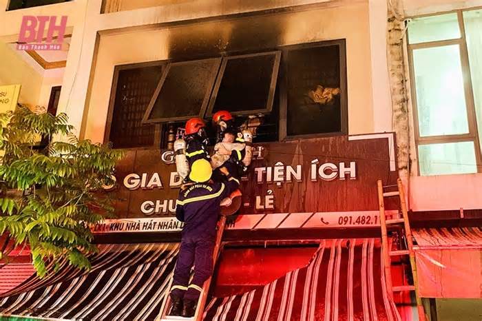 Thanh Hóa: Cháy nhà lúc rạng sáng, 2 trẻ tử vong, 4 người được cứu