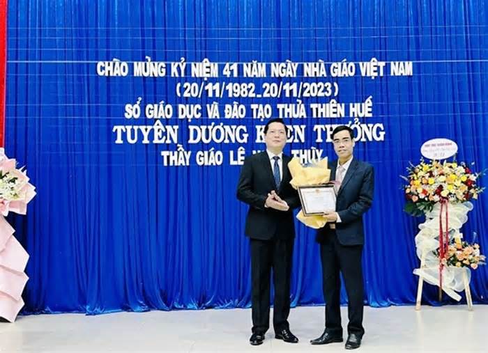 Thầy giáo dũng cảm cứu sống 3 người bị lũ cuốn trôi