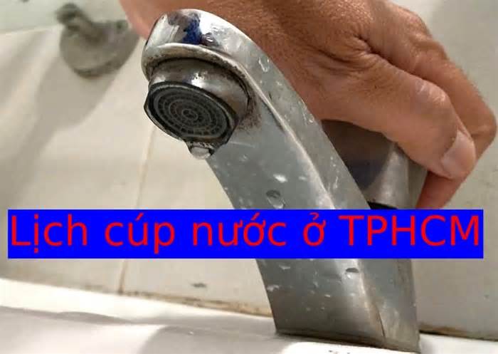 Lịch cúp nước nhiều nơi ở TPHCM từ ngày 27.5