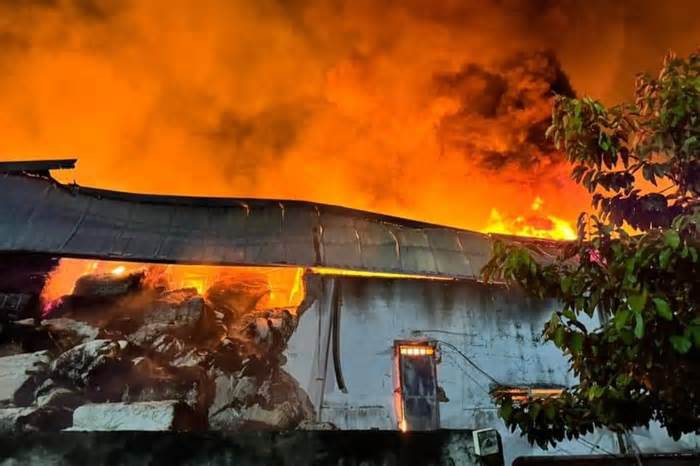 Cháy lớn ở một doanh nghiệp trên địa bàn tỉnh Bà Rịa - Vũng Tàu