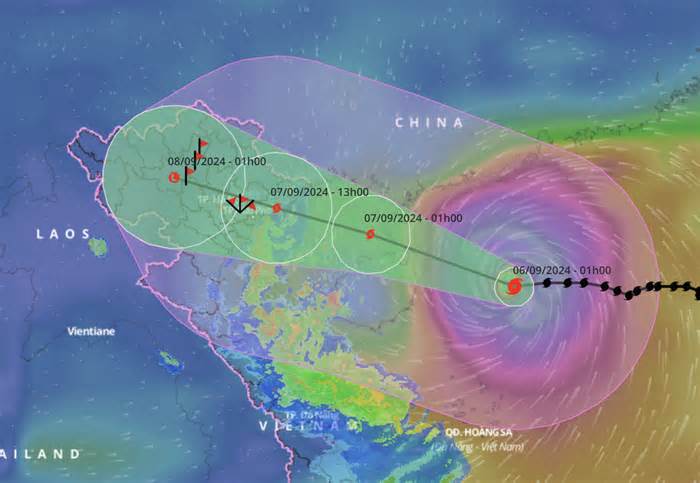 Siêu bão YAGI tăng tốc, giật cấp 17 vào Hải Phòng – Quảng Ninh ngày mai