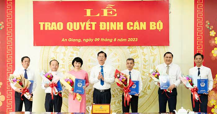 Nhân sự mới ở An Giang, Nghệ An