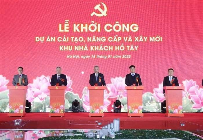 Khởi công dự án Nhà khách Hồ Tây