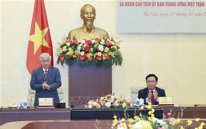 Tăng cường phối hợp giữa Ủy ban Thường vụ Quốc hội và MTTQ Việt Nam