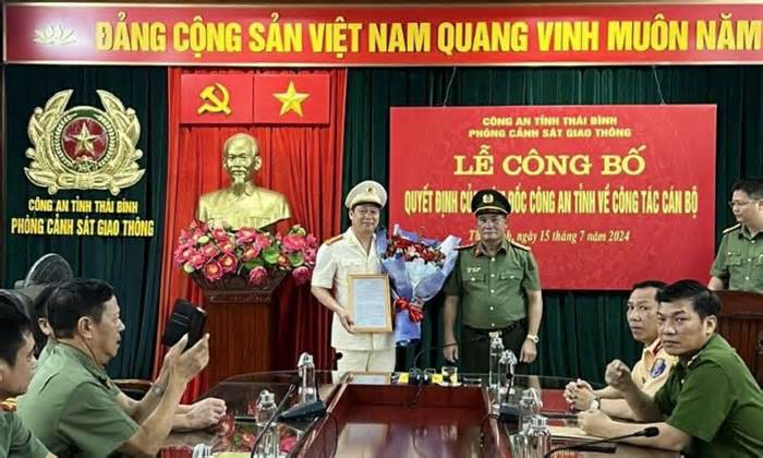 Công an tỉnh Thái Bình bổ nhiệm 2 Phó Trưởng phòng