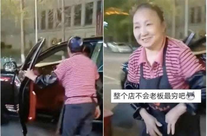Nhân viên rửa bát Trung Quốc gây sốt khi đi làm bằng xe Bentley