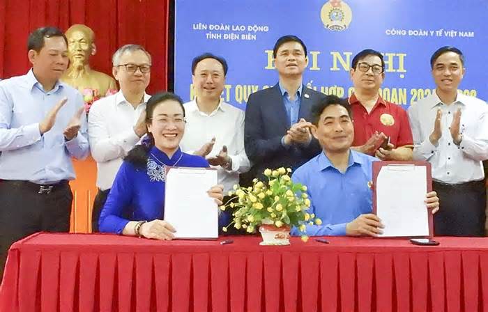 LĐLĐ tỉnh Điện Biên và Công đoàn Y tế Việt Nam ký kết quy chế phối hợp