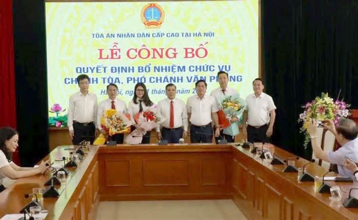 Bổ nhiệm 2 Chánh toà cấp cao tại Hà Nội, TPHCM