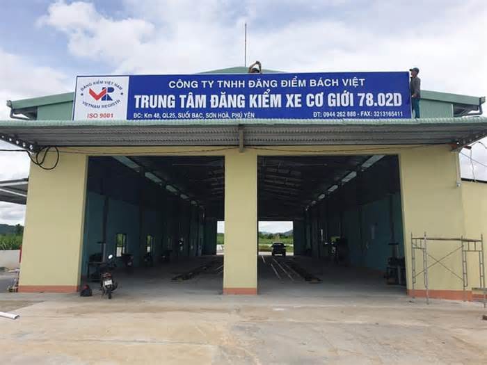 Đang khám xét Trung tâm Đăng kiểm xe cơ giới Bách Việt, Phú Yên