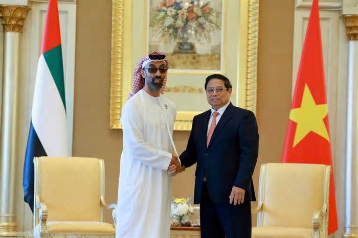 ​Thủ tướng Phạm Minh Chính đề nghị UAE thúc đẩy hợp tác trong lĩnh vực an ninh và khoa học công nghệ