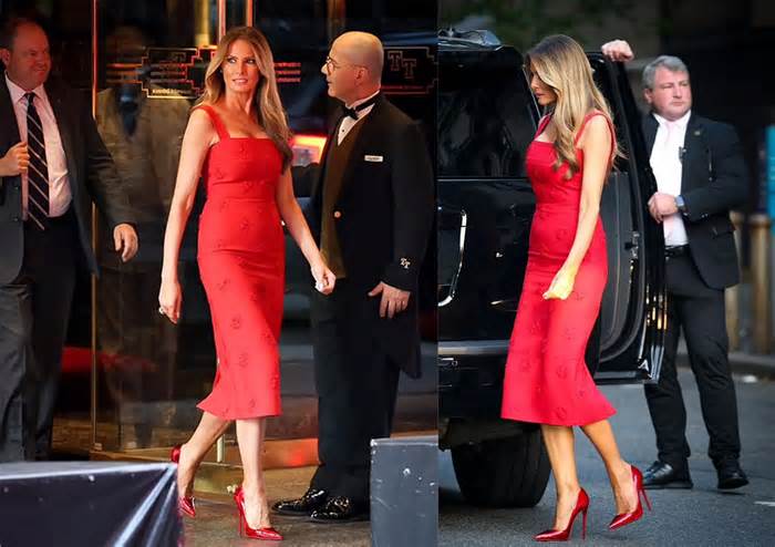 Melania Trump diện váy 4.000 USD ủng hộ chiến dịch tranh cử của chồng