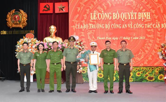 Bộ Công an bổ nhiệm Thượng tá Lê Ngọc Anh làm Phó Giám đốc Công an tỉnh Thanh Hoá