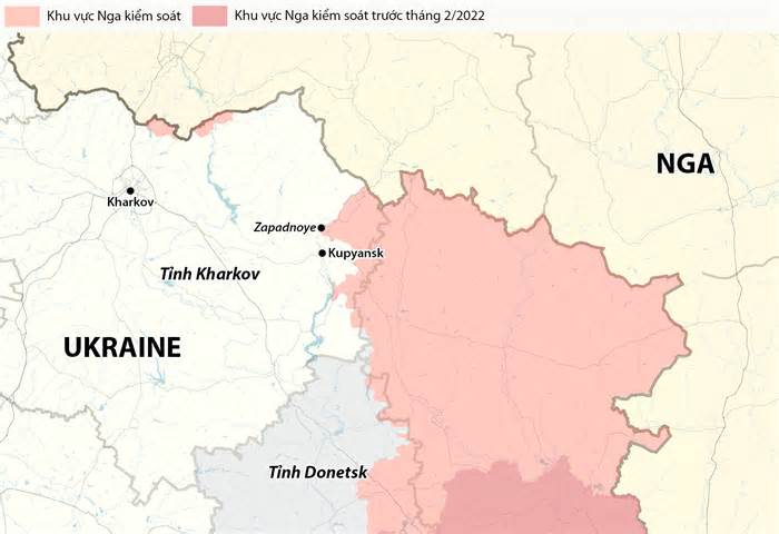 Nga thọc sâu vào phòng tuyến chiến lược của Ukraine ở Kharkov