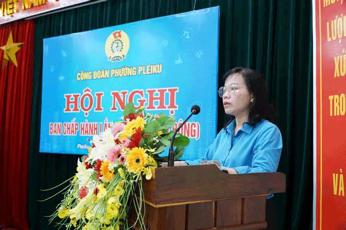 Công đoàn phường Pleiku có 6.344 đoàn viên
