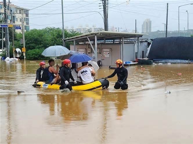 Ít nhất 32 người đã thiệt mạng trong đợt mưa lũ tại Hàn Quốc
