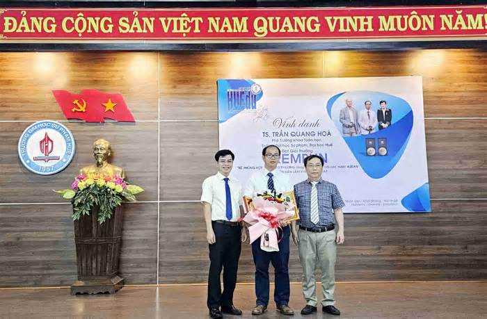 Vinh danh tiến sĩ Đại học Huế nhận giải thưởng Viện Hàn lâm khoa học Pháp