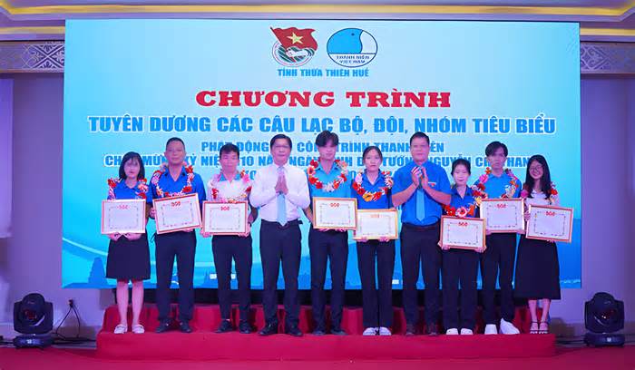 Tuyên dương các câu lạc bộ, đội, nhóm thanh niên tiêu biểu tỉnh TT-Huế