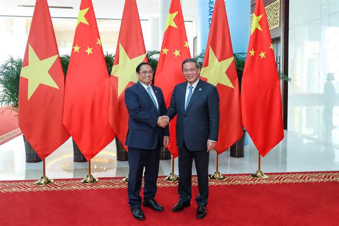 Hình ảnh hai Thủ tướng Việt Nam - Trung Quốc hội đàm